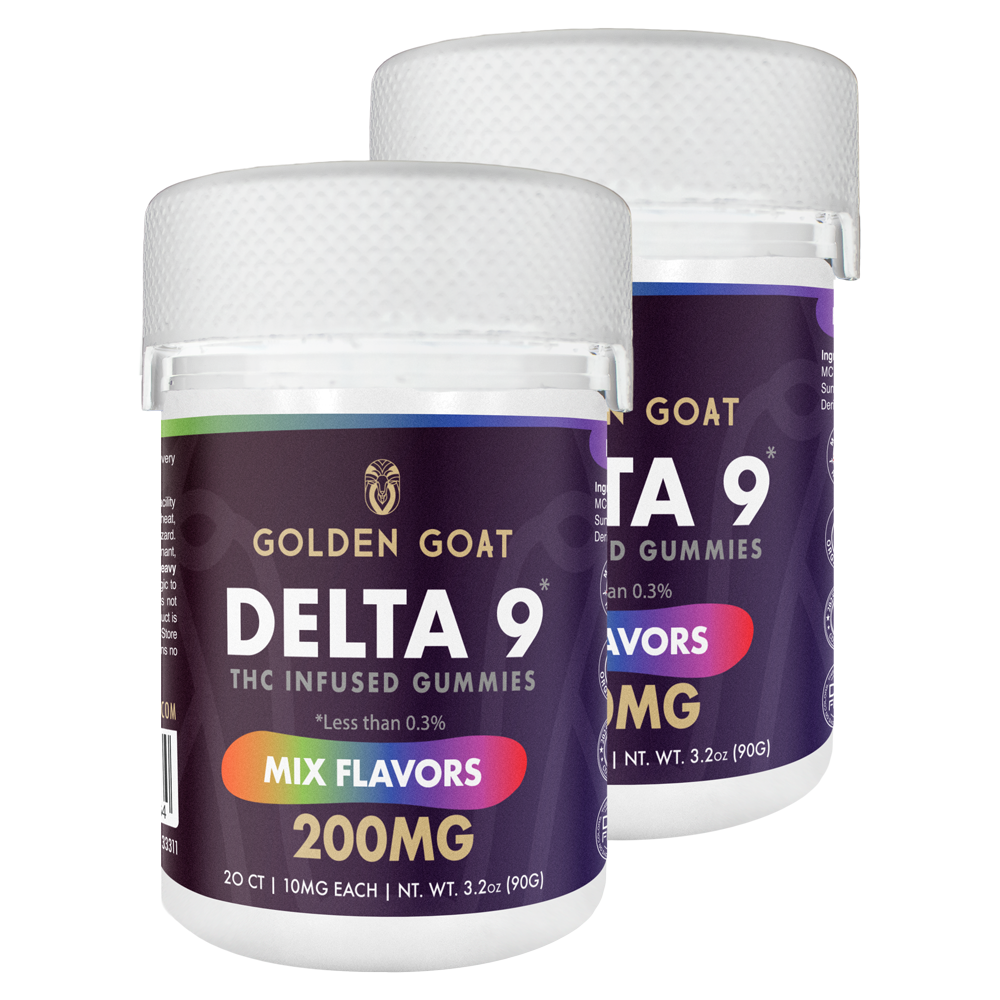 Golden Goat Delta 9 THC Infused Gummies 200mg  | 20 ct 12443 - image 1