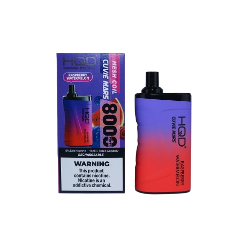 Wholesale HQD Cuvie Mars 8000 Puffs Disposable Vape - 5ct 1656 - image 1