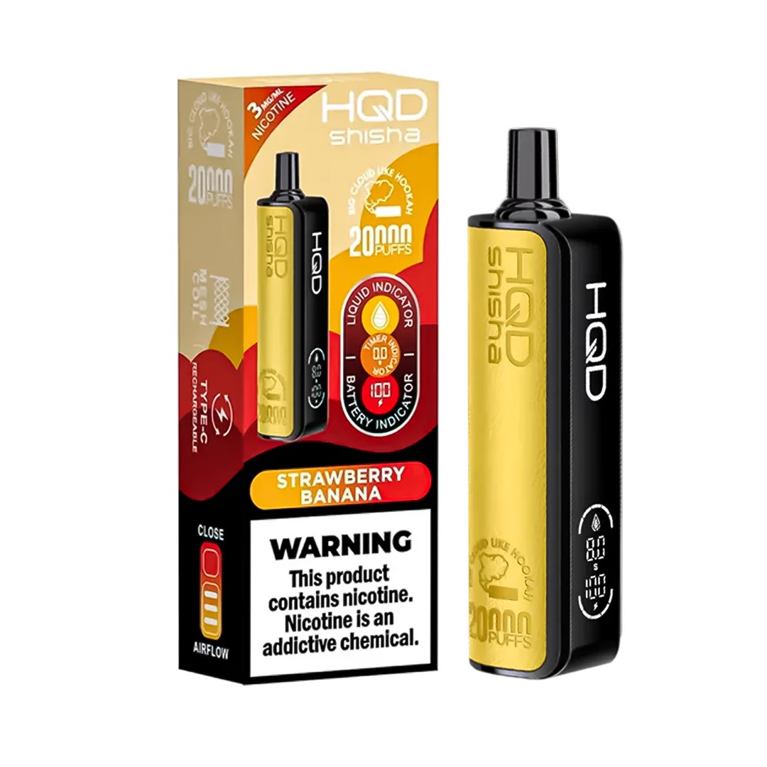 Wholesale HQD Shisha 20000 3% Disposable Vape - 5ct 10542 - image 1
