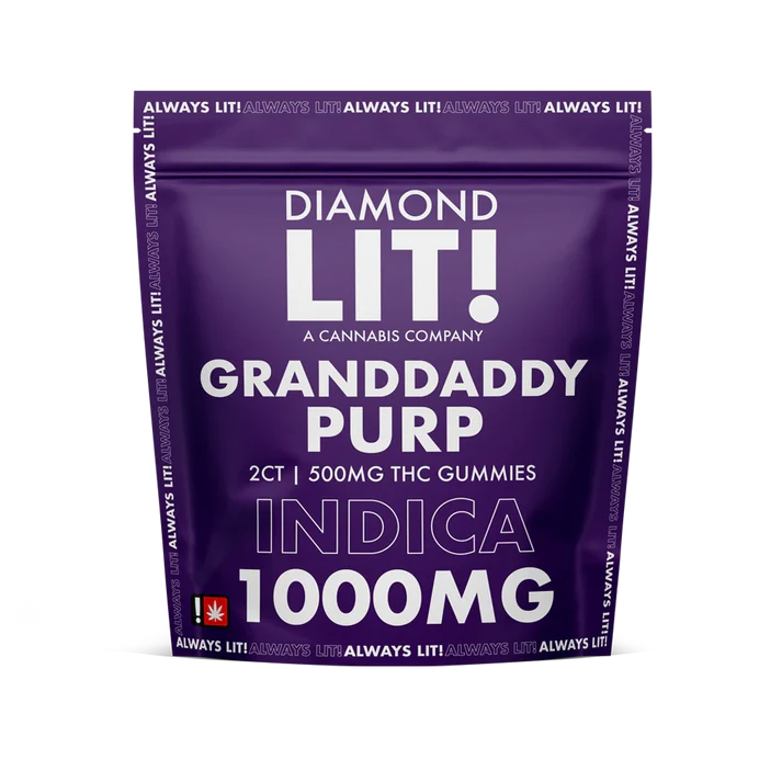 LIT! Diamond 1000mg THC Gummies - 25ct. 9323 - image 1