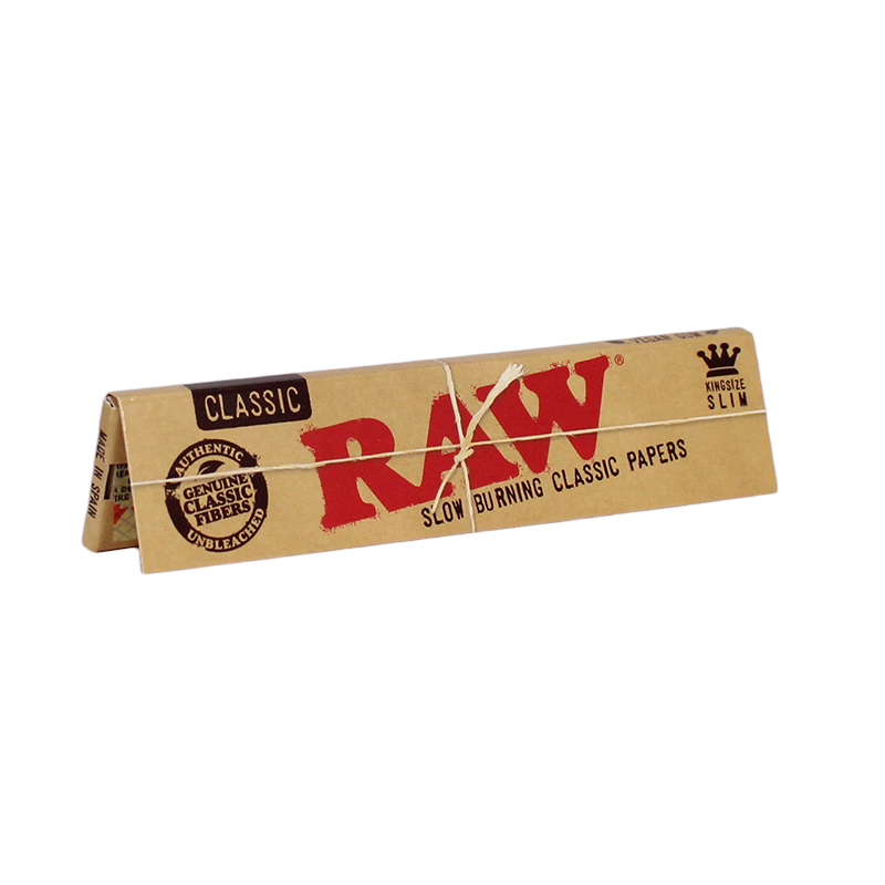 RAW Classic Kingsize Slim Slow Burning Classic Papers - 50ct. 6846 - image 1