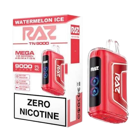 RAZ TN9000 ZERO Nicotine Disposable Vape Device Wholesale - 5ct 1197 - image 1