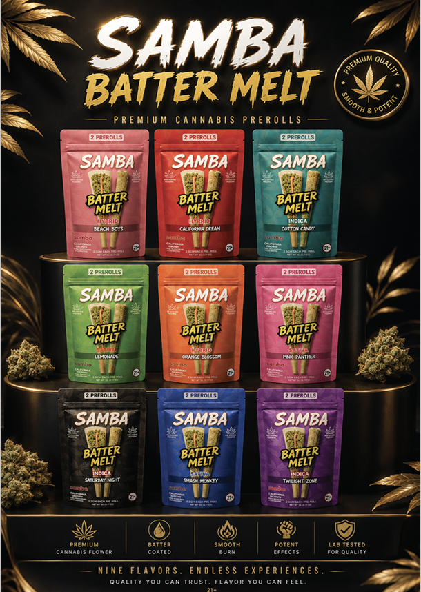Samba Batter Melt 2.5g Pre Roll  | 2ct  11814 - image 1