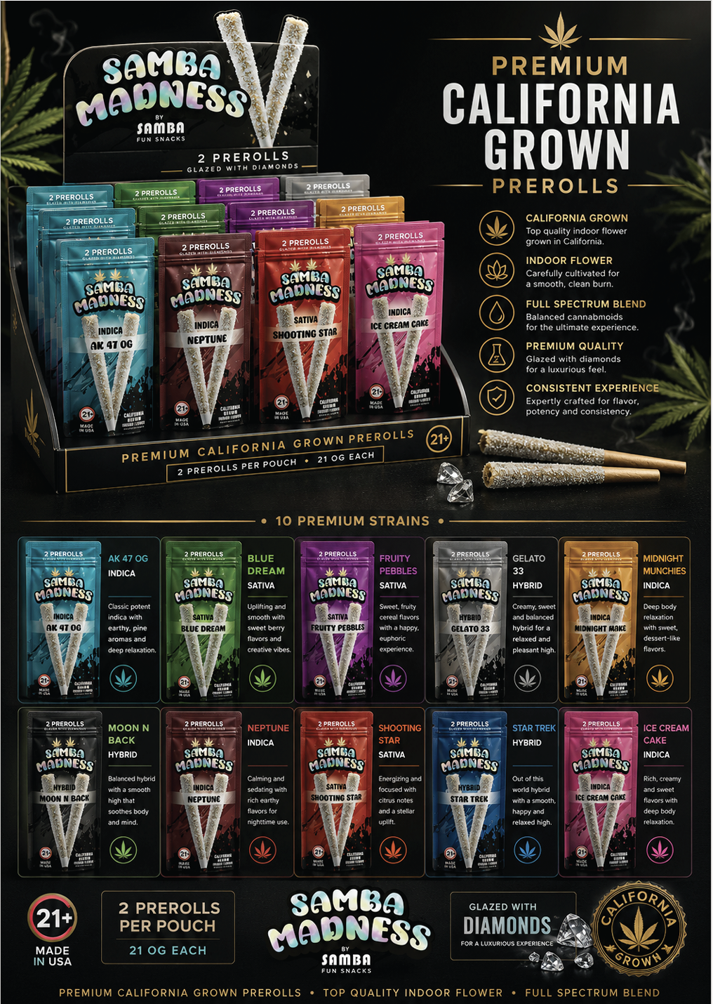 Samba Madness 2g Pre Roll  | 2ct  11815 - image 1