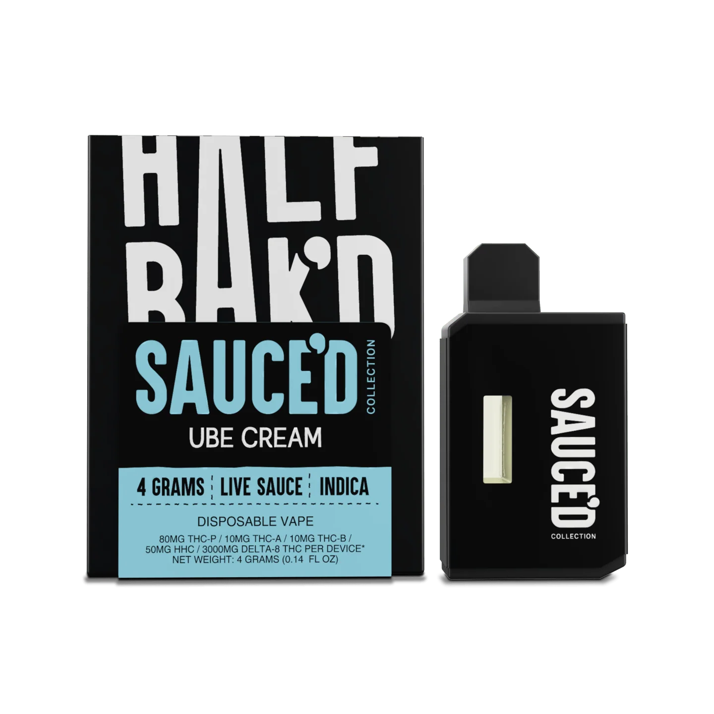 Half Bak'd 4G Sauce'd Collection Disposable Vape - 5ct. 3496 - image 1