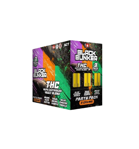 Black Bunker THC Vape (3) 1 Gram Cartridge - 5ct. 5751 - image 1