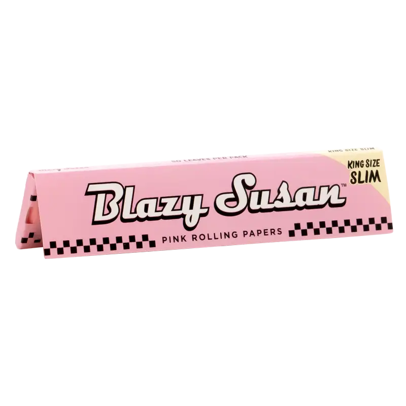 Blazy Susan King Size Slim Pink Rolling Papers | 50ct 1266 - image 1