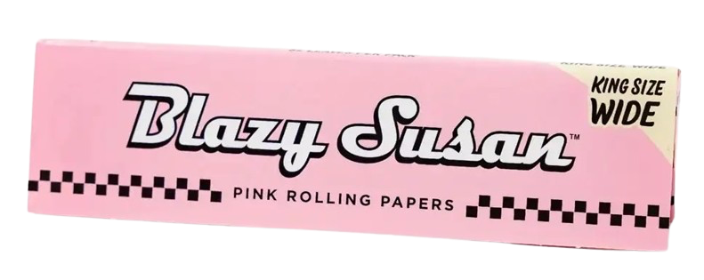 Blazy Susan King Size Wide  Pink Rolling Papers | 50ct 12315 - image 1