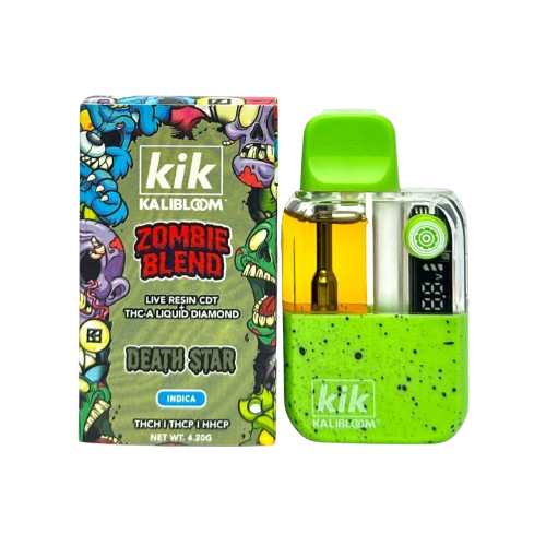 kik Kalibloom Zombie Blend Live Resin CDT + THC- A Liquid Diamond Disposable Vape - 5ct. 4311 - image 1