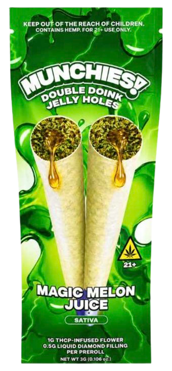 Munchies Double Doink Jelly Holes PreRolls | 5pk 12263 - image 1