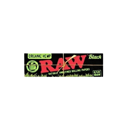 RAW Black Organic Hemp 1¼ Rolling Papers 1383 - image 1