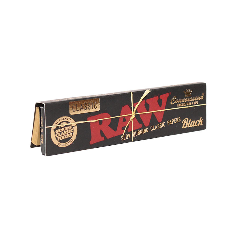 RAW Classic Black Connoisseur KingSize Slim + Tips 2940 - image 1