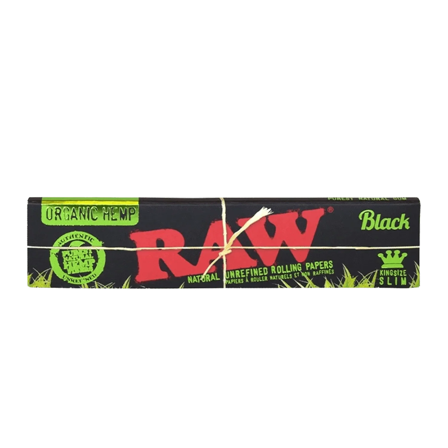 RAW King Size Slim Black Organic Hemp Rolling Papers - 50ct. 1374 - image 1