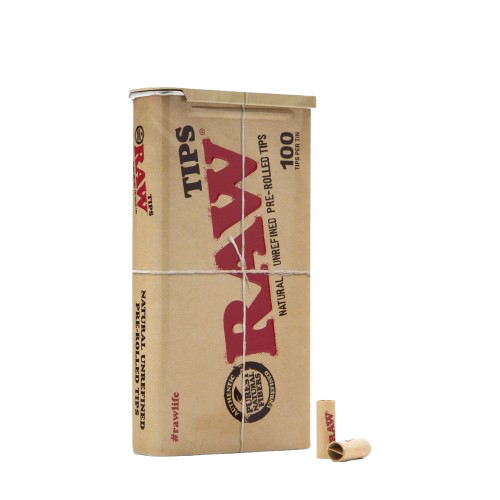 RAW Pre-Rolled Tips Tin - 100ct. 6pk. 1398 - image 1