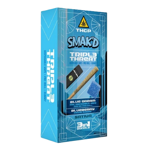 SMAK'D Triple Threat 3-in-1 Bundle (Disposable Vape + Pre-Roll + Gummy) - 5ct. 7556 - image 1