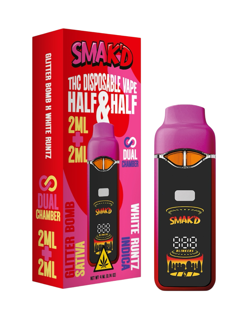 Smak'd Half & Half THC 2ml Disposable | 5ct 11188 - image 1