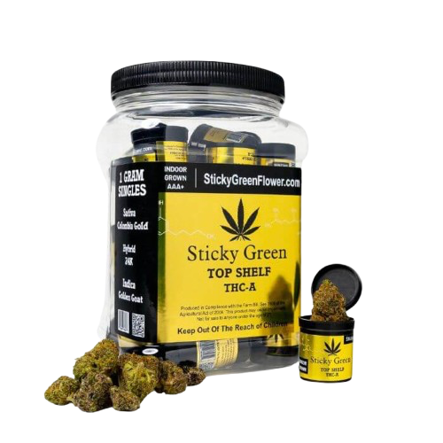 Sticky Green Top Shelf THC-A Jar 1036 - image 1