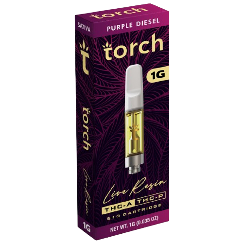 Torch 1G Live Resin THC-A + THC-P 510 Cartridge 3293 - image 1