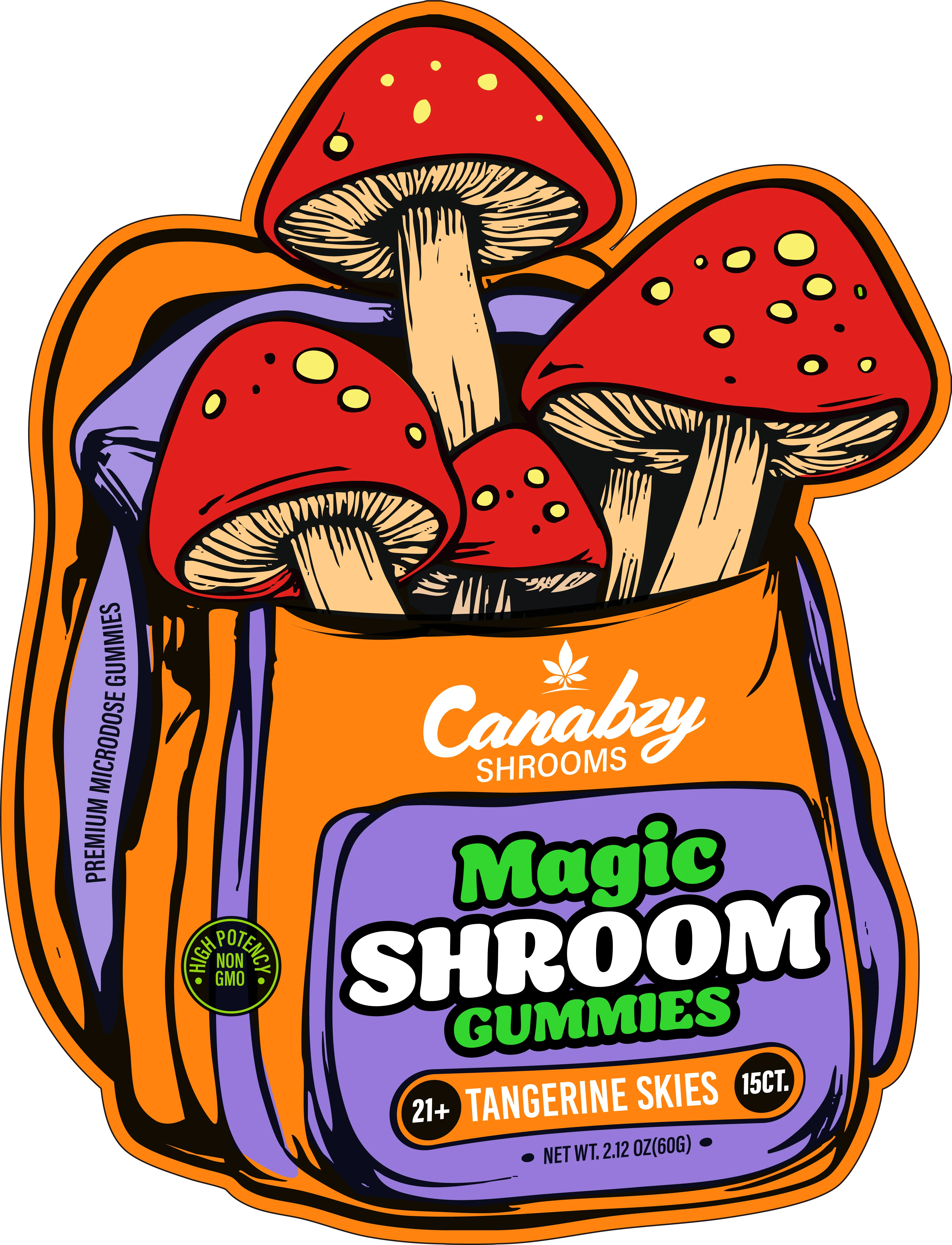 Canabzy Shrooms Magic Shroom Gummies 6959 - image 1