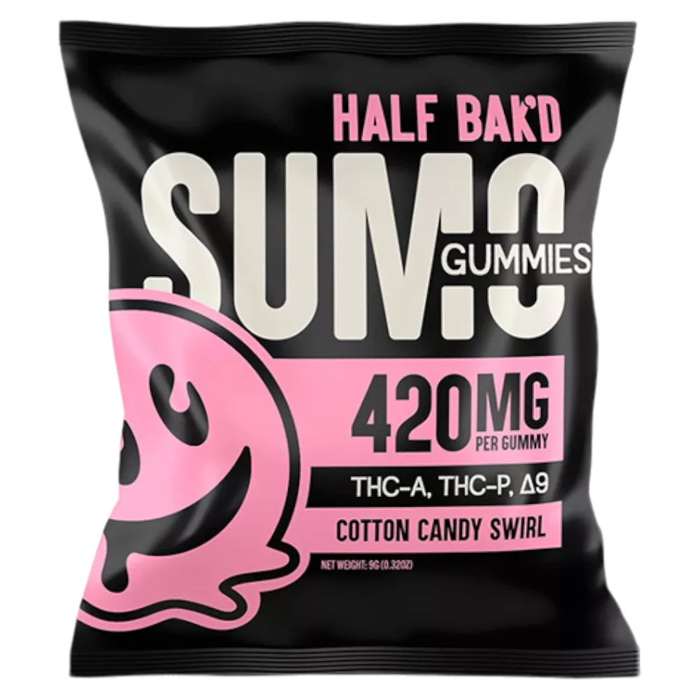 Half Bak'd Sumo Gummies 10,000mg THC-A + THC-P + D9 - 30ct. (2 Gummies/Pack) 4739 - image 1