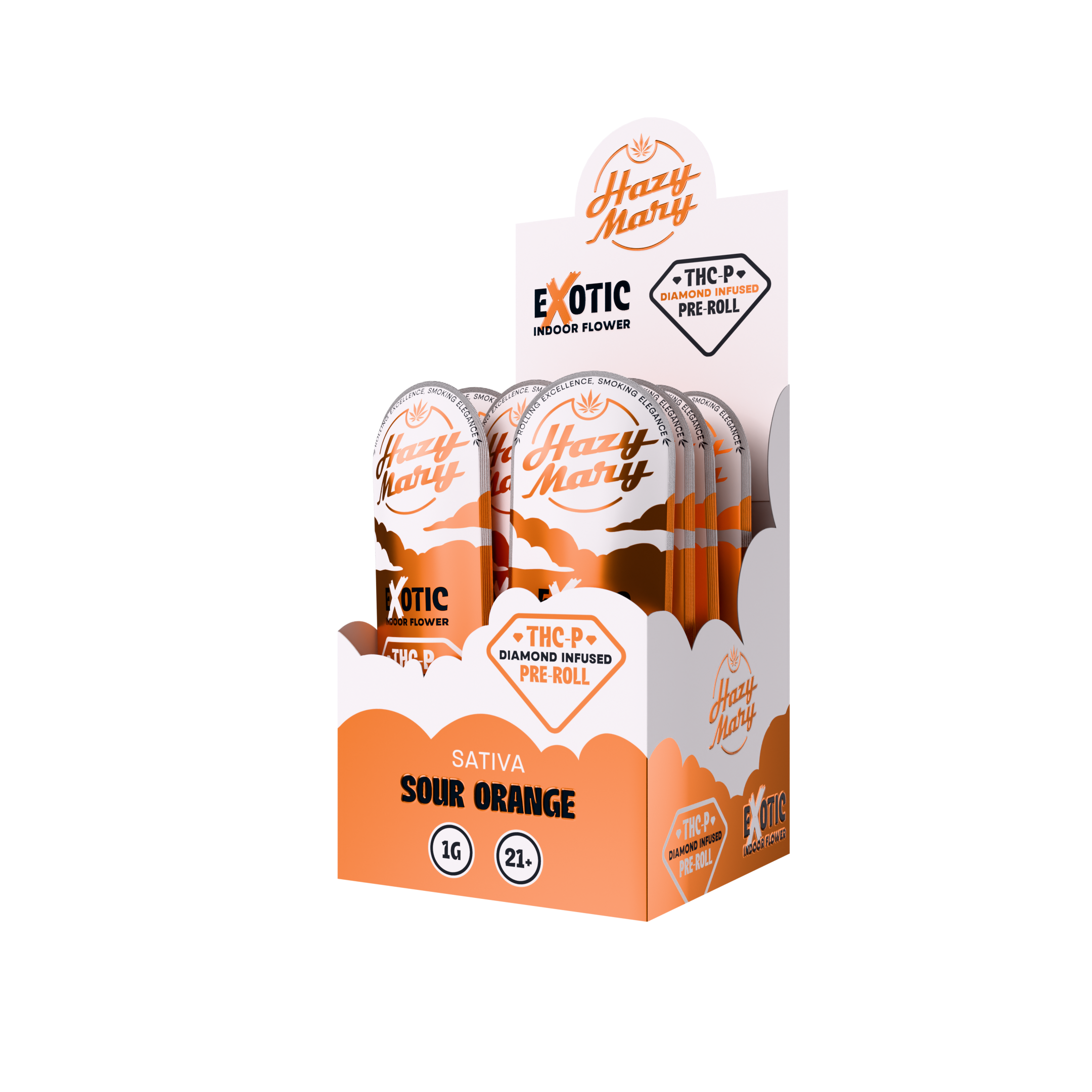 Hazy Mary THC-P Diamond Infused Pre-Roll 1G - 40ct. 5456 - image 1