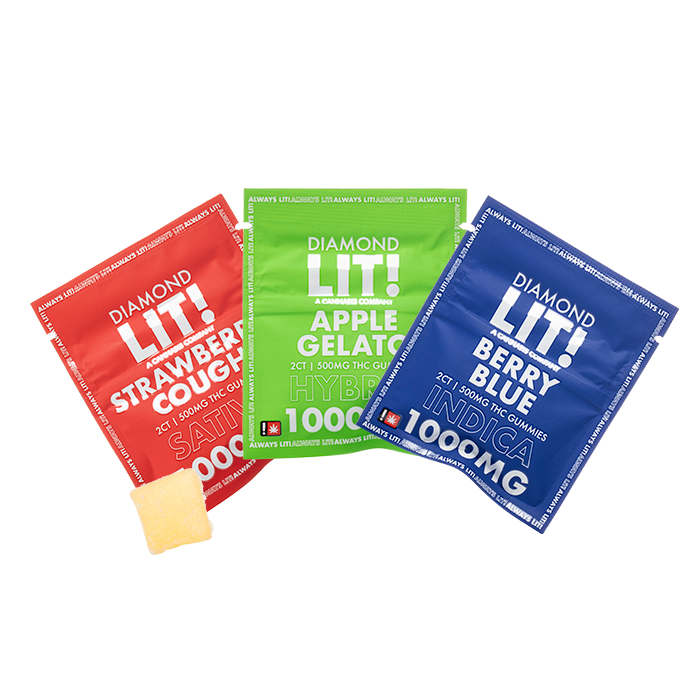 LIT! Diamond 1000mg THC Gummies - 25ct. 9323 - image 1