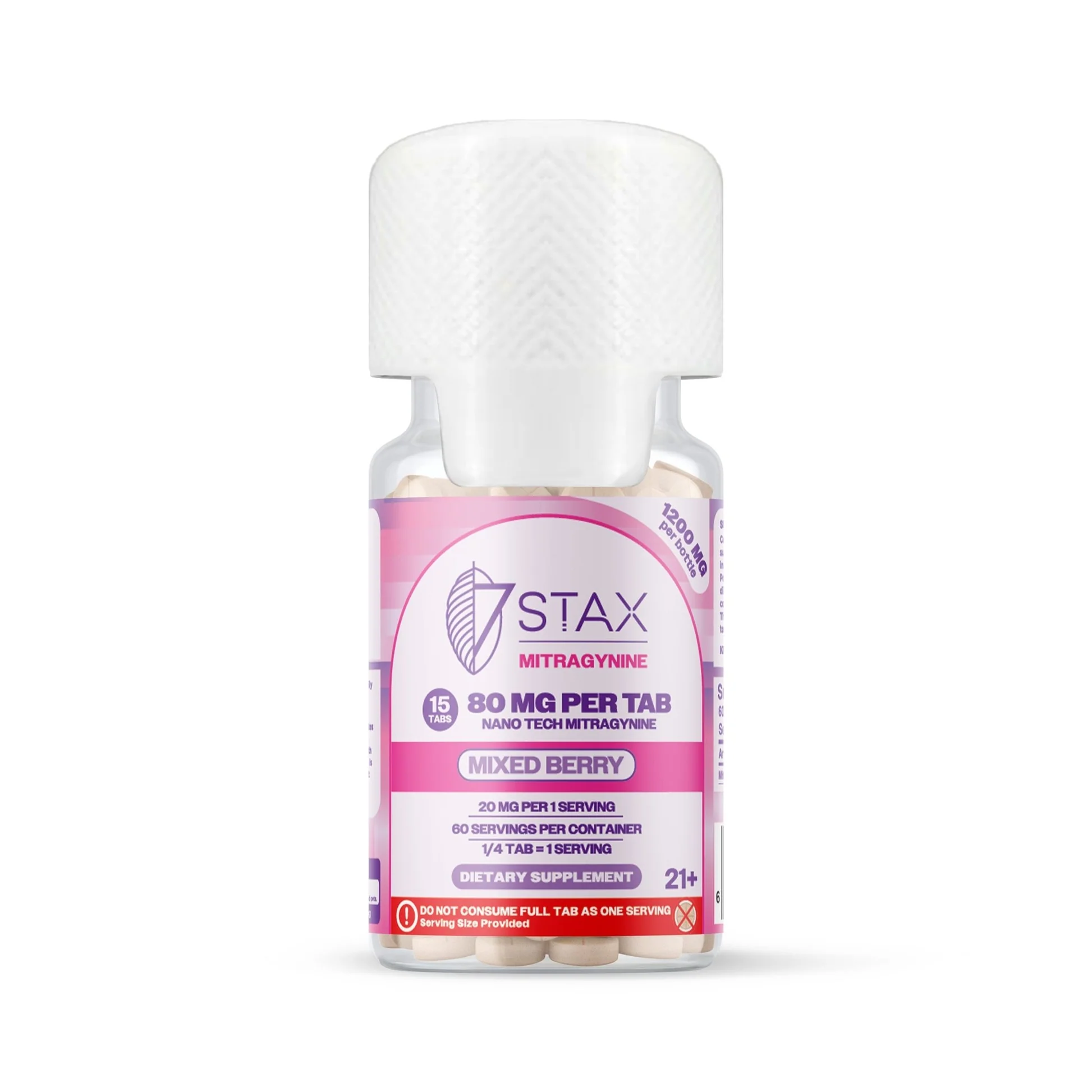 7Stax Nano Tech Mitragynine Tablets 80mg | 50ct 10824 - image 1