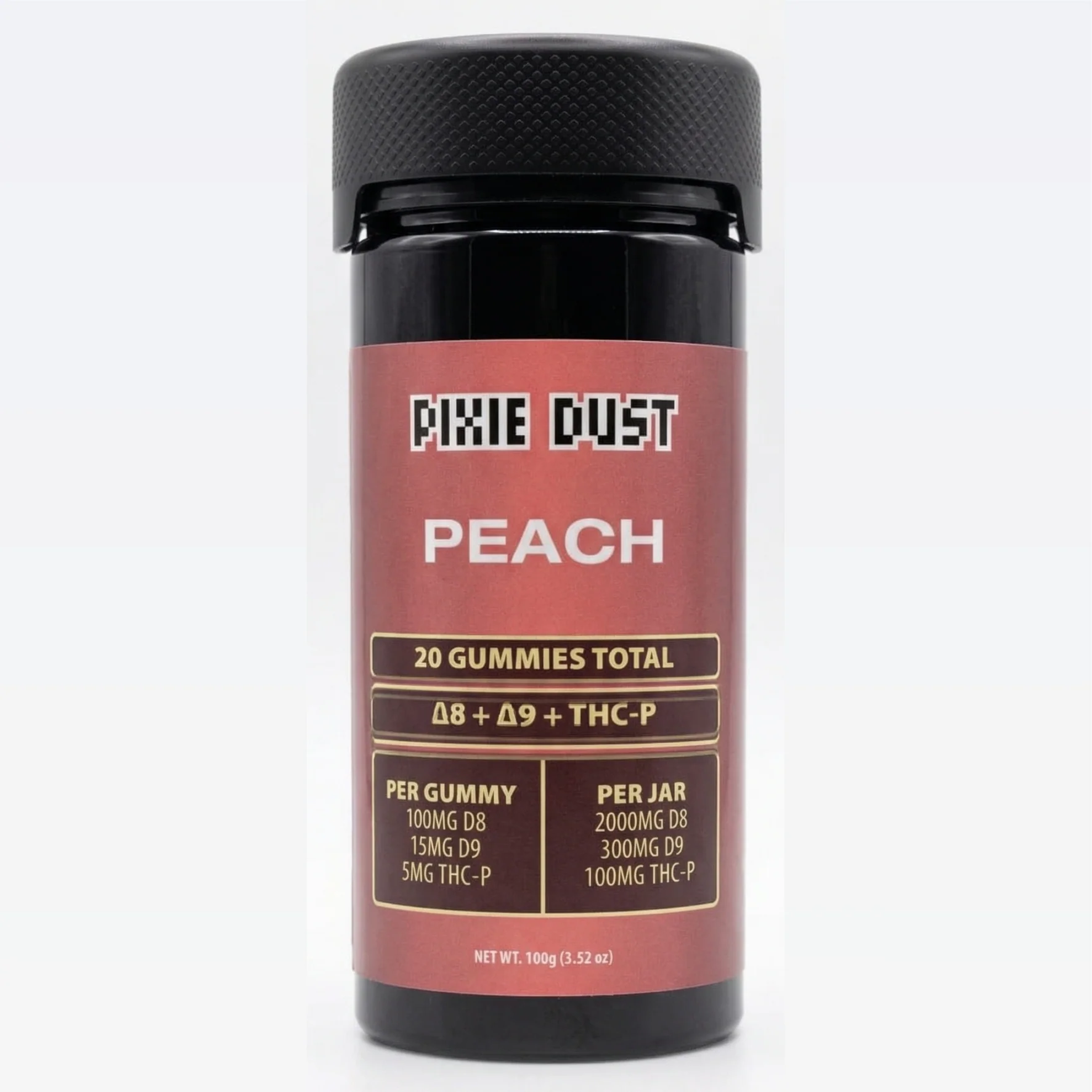 Pixie Dust D8+D9+THC-P Gummies - 20ct. 7109 - image 1