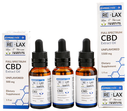 RE LAX Full Spectrum CBD Extract Oil - 500mg 6398 - image 1