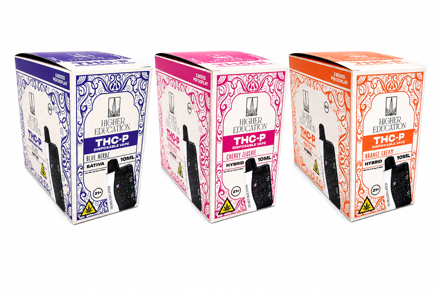 Higher Education 10g THCP Disposable 5ct Display product image