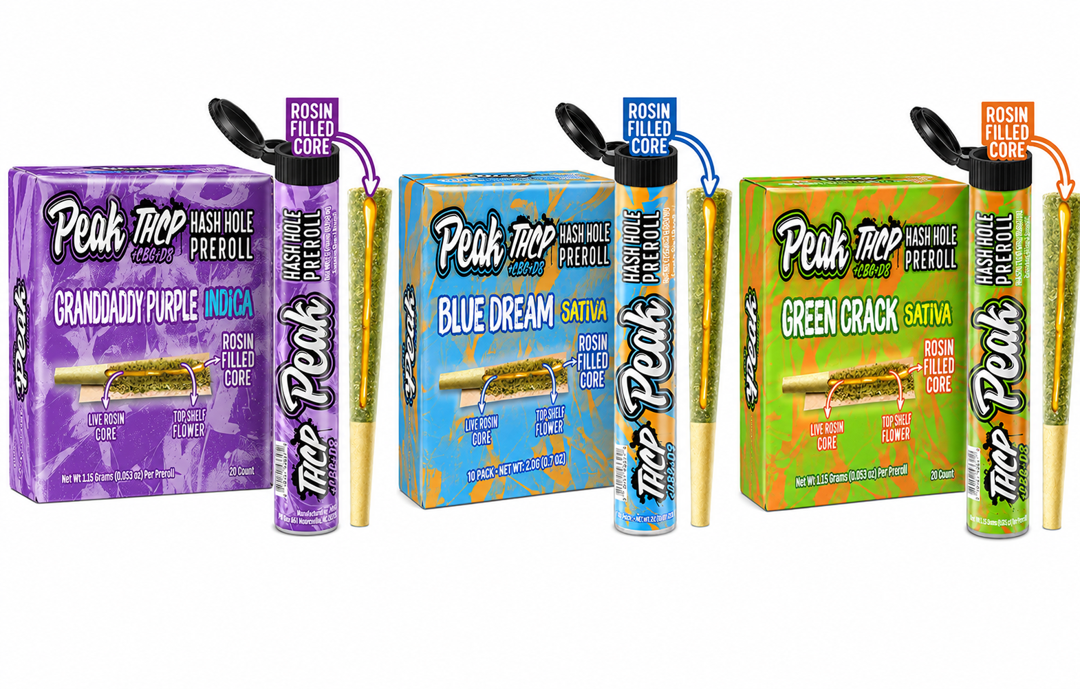 Peak THCP 1.5g Hash Hole 20ct Display product image