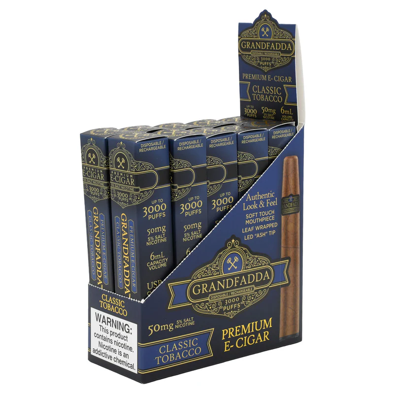 GrandFadda 50mg Premium E-Cigar 3k Puff 10ct product image