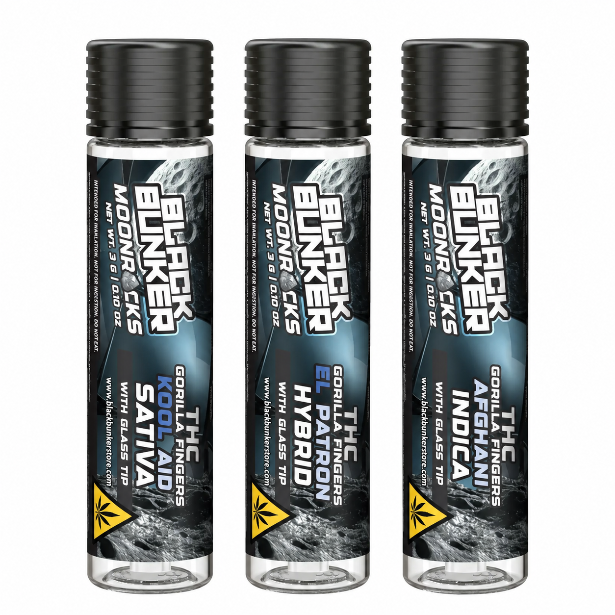 Black Bunker 3g THC MoonRock Gorilla Finger Pre Roll 10ct Display product image
