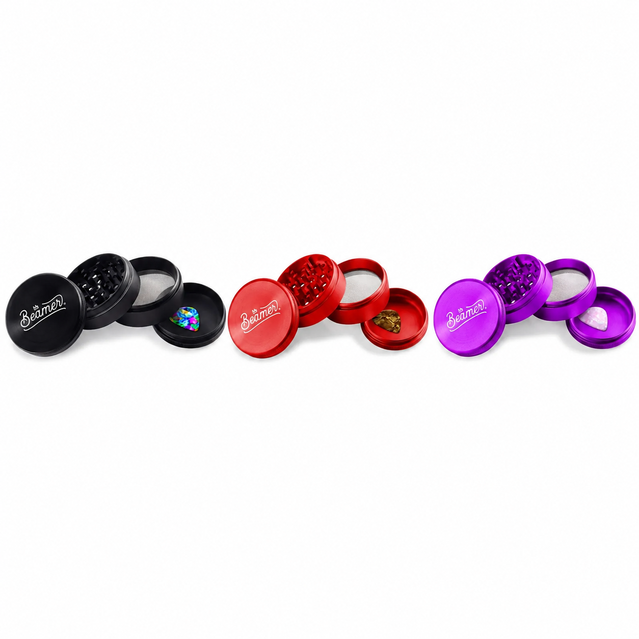 Beamer Aircraft Grade 4 Piece 90mm Big Boy Grinder - Cursive product image