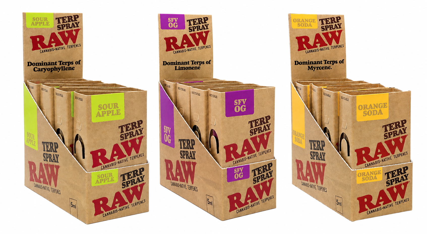 Raw 5ml Terp Spray 8ct Display product image
