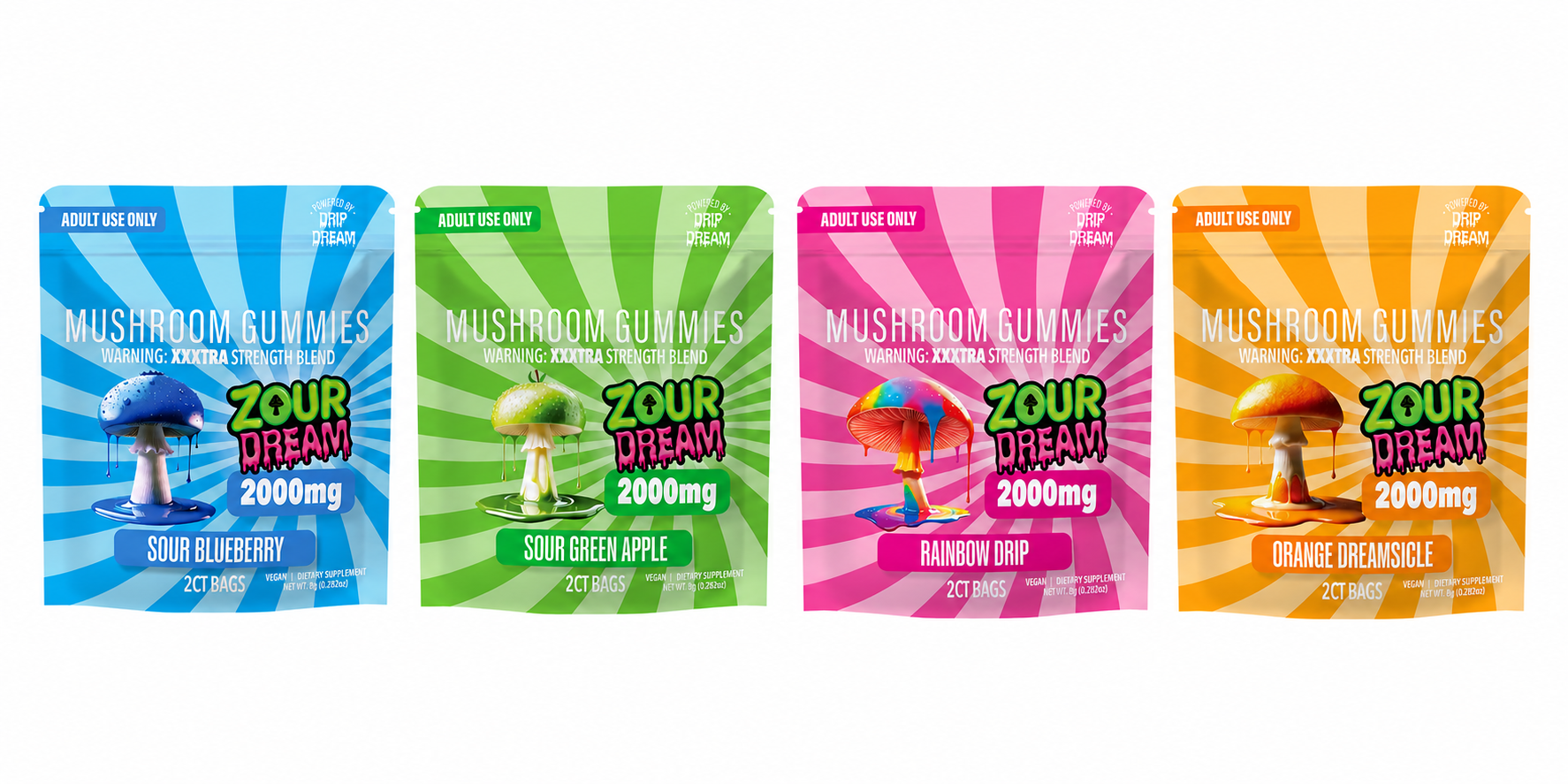 Zour Dream Mushroom Gummies 30ct Display product image