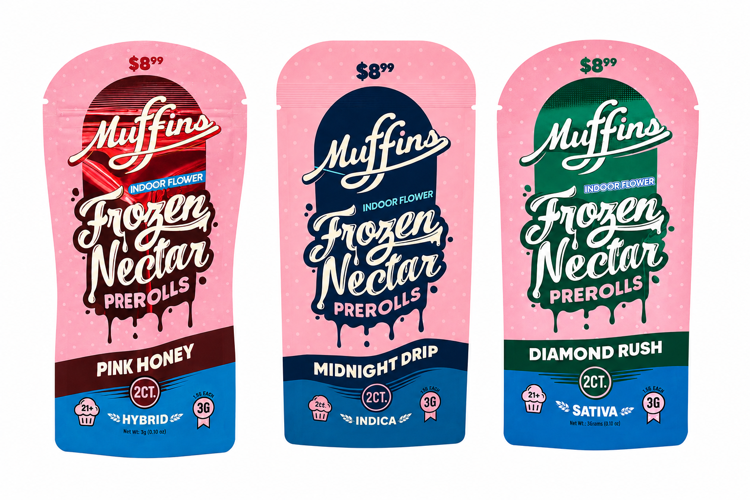 Muffins Frozen Nectar 2pk 1.5g Pre Roll 10ct Display product image