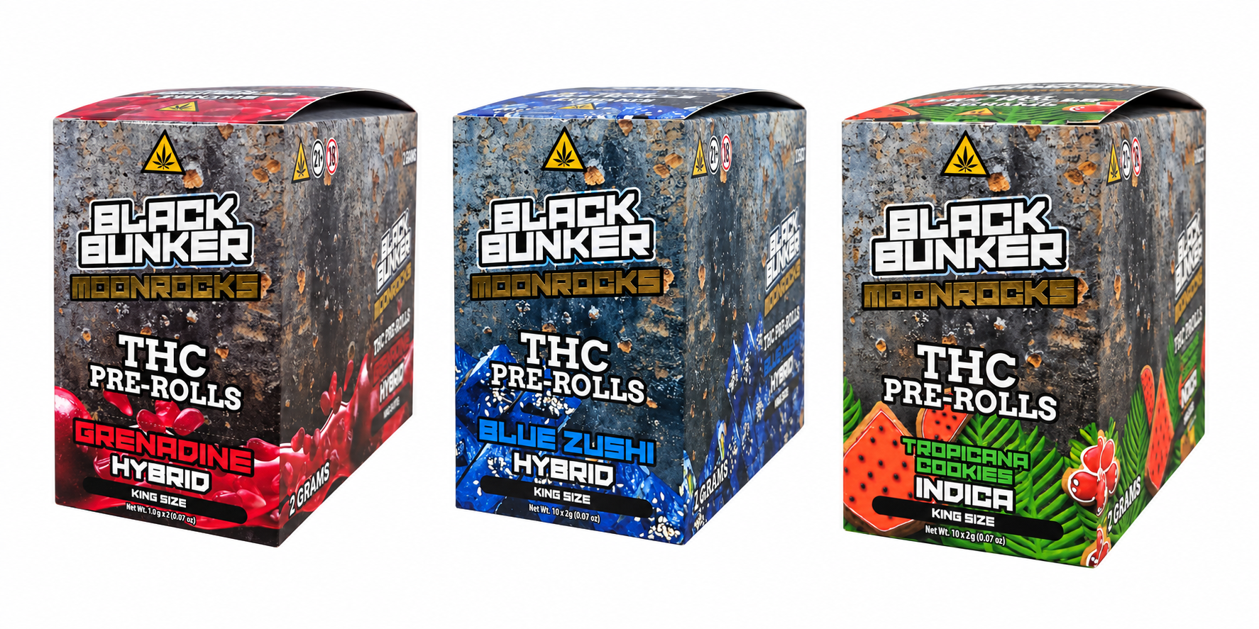 Black Bunker 2g THC Moonrock Pre Roll 10ct Display product image