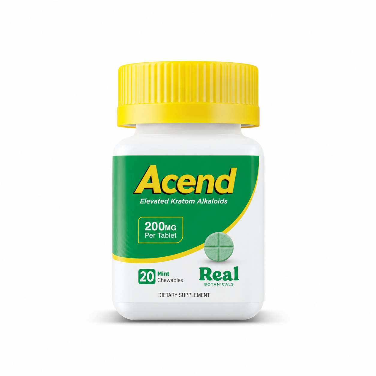 Real Botanicals 200mg 4pk Kratom Alkaloid Tablet 20ct Display product image