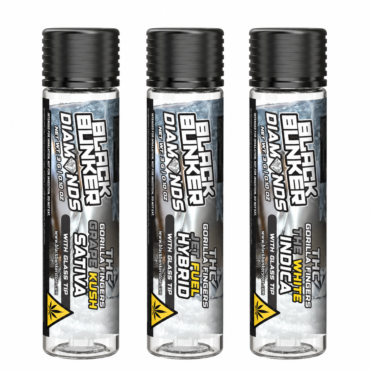 Black Bunker 3g THC Diamond Gorilla Finger Pre Roll 10ct Display product image