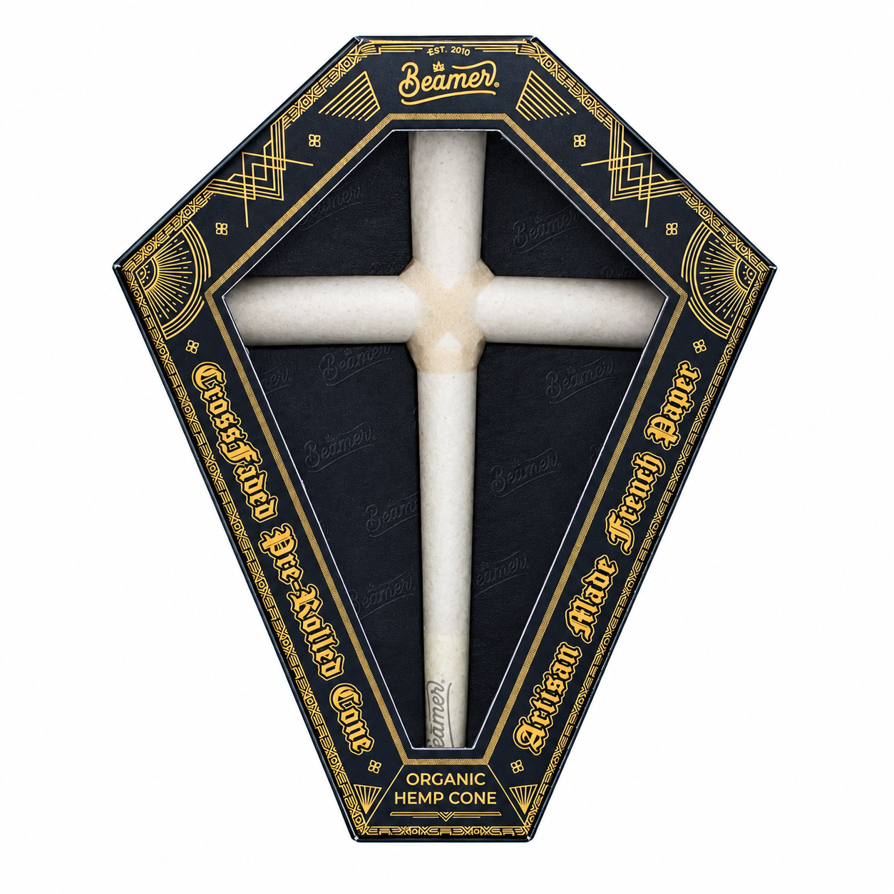 Beamer Cross Faded Cross Shaped Pre Roll Cones product image