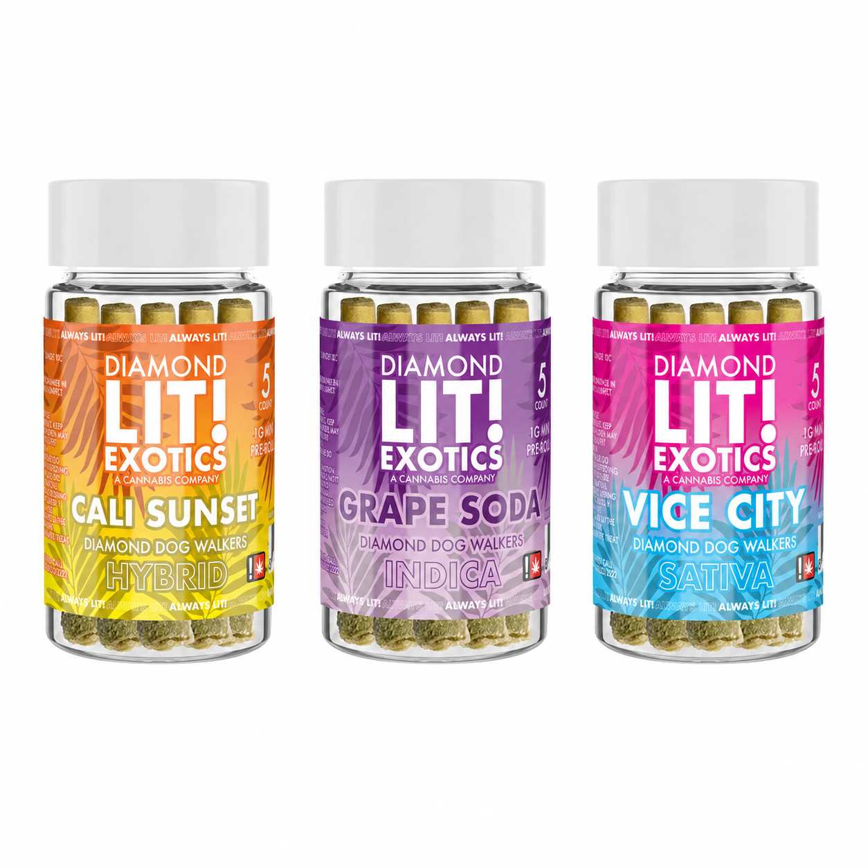 LIT THC Liquid Diamonds Pre Rolls 1G - 5CT product image