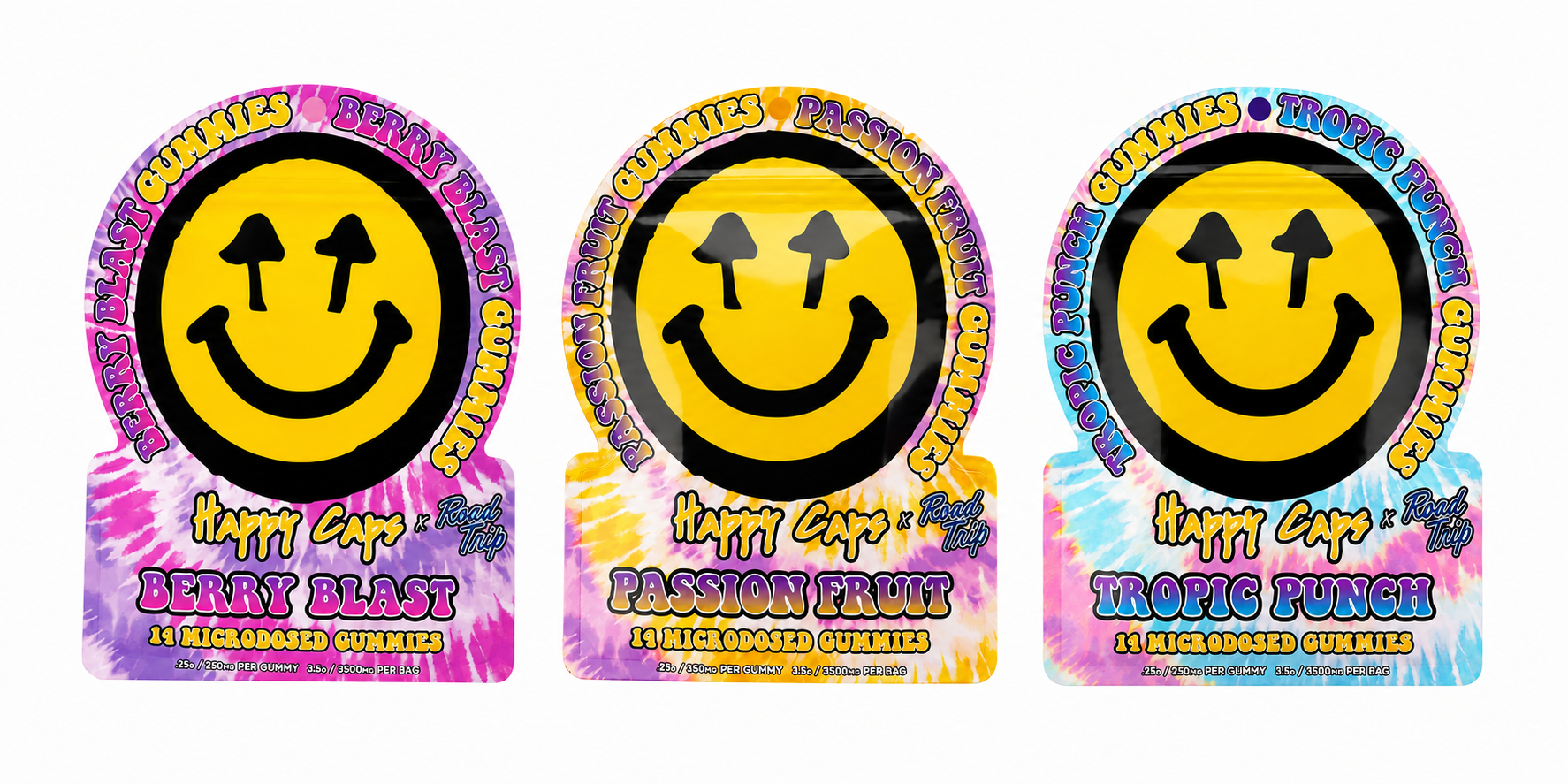 Happy Caps X Road Trip - Microdose Gummies 10ct Display product image
