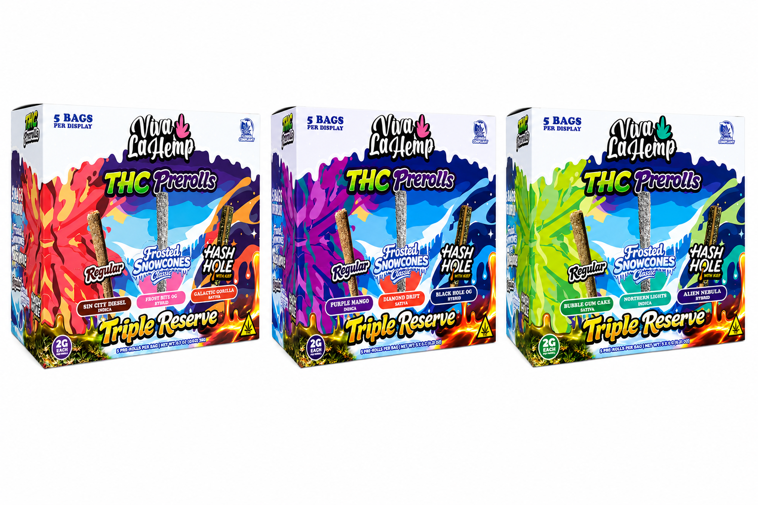 Viva La Hemp 2g Triple Reserve 5ct Display product image