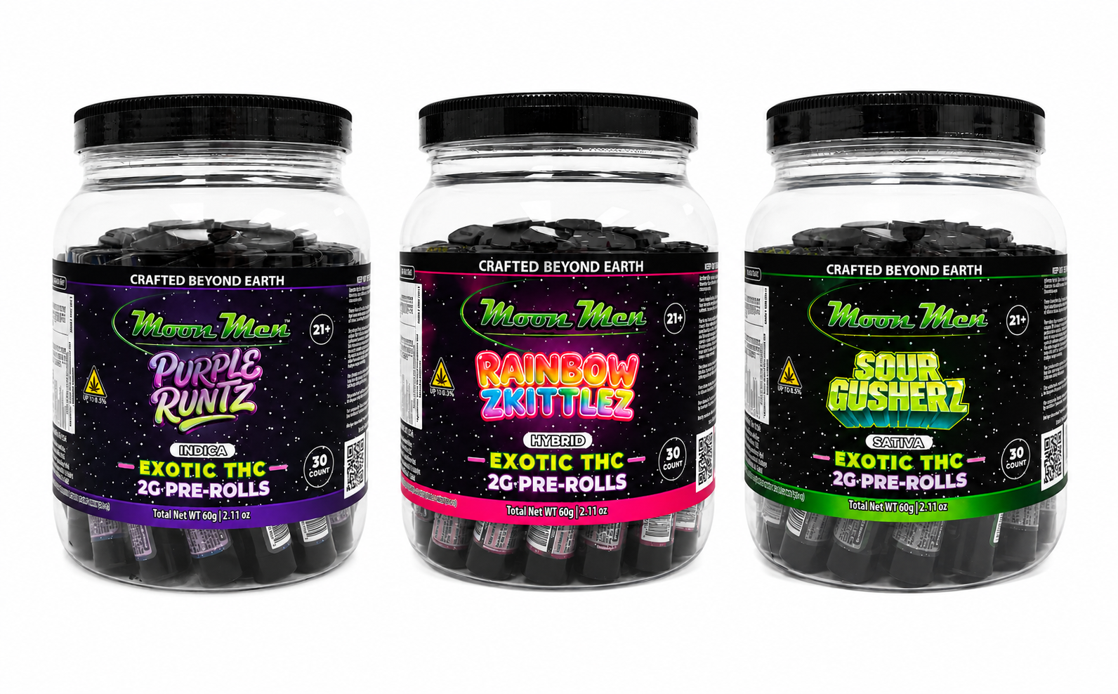 Moon Men Exotic 2g Pre Roll 30ct Jar product image
