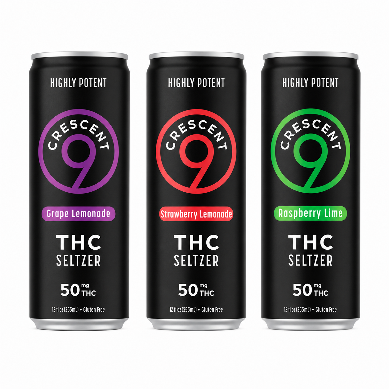 Crescent 9 50mg THC Seltzer 4pk product image