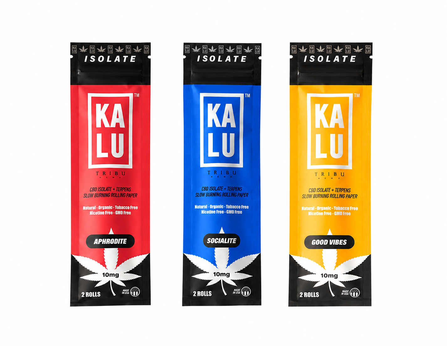 Kalu CBD Isolate + Terpens Slow Burning Rolling Papers 20pk Display product image