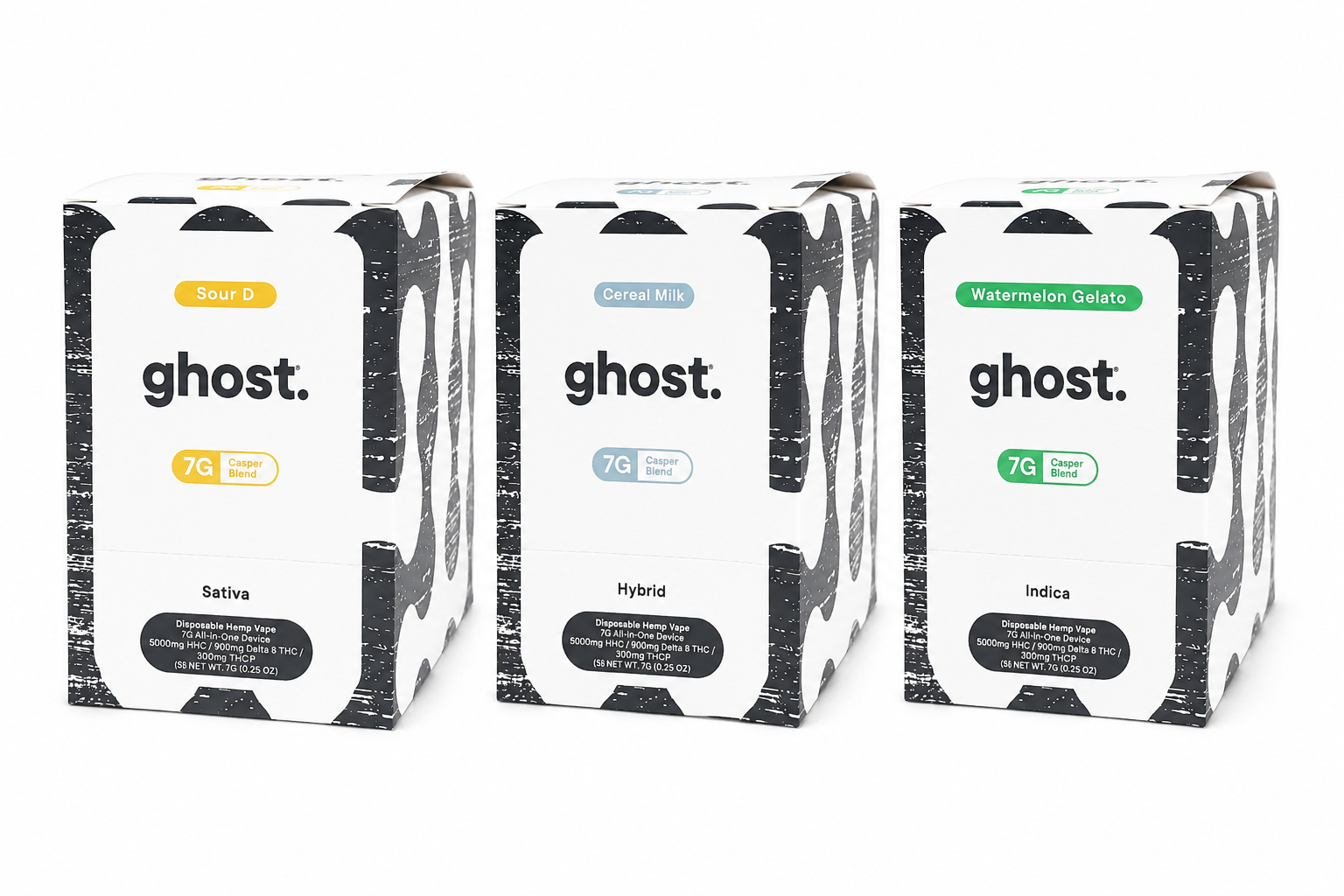 Ghost - Casper Blend 7g THC Disposable 5ct Box product image