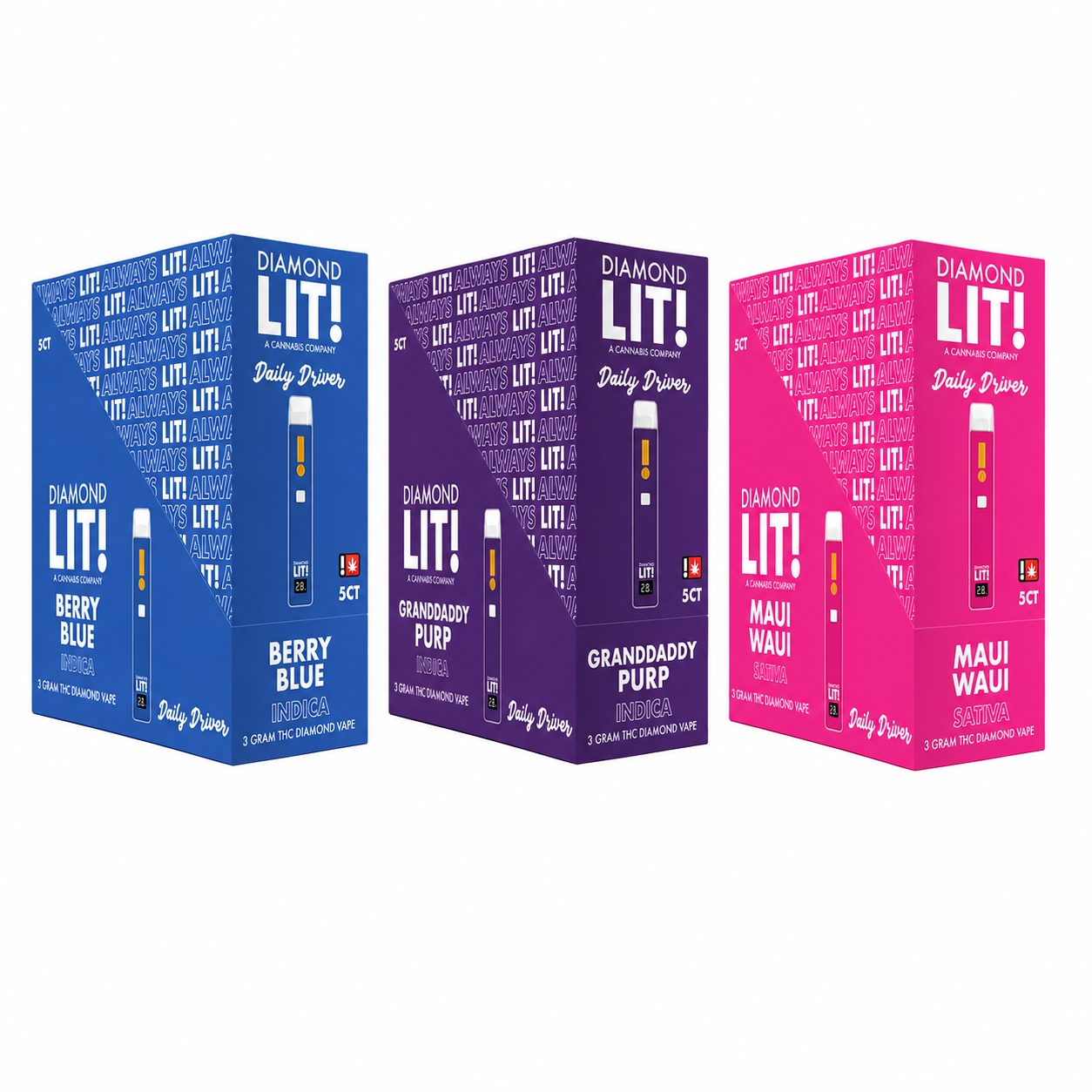 LIT THC Diamond Disposable 3G-5CT product image