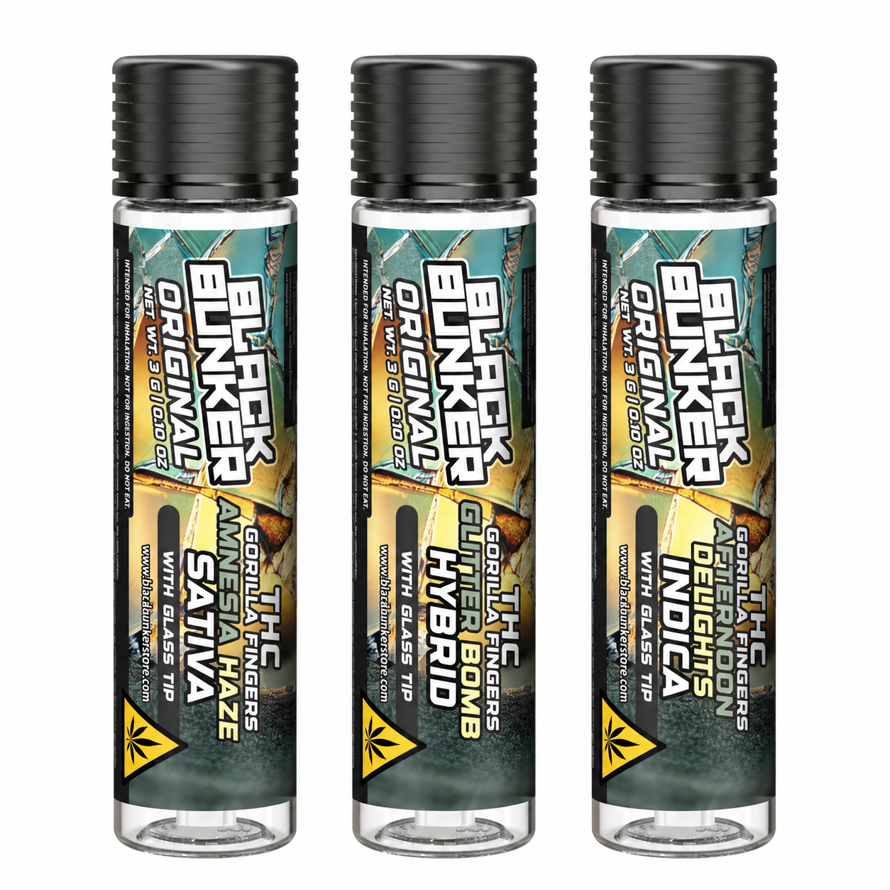 Black Bunker 3g THC Original Gorilla Finger Pre Roll 10ct Display product image